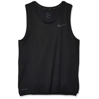 Nike Herren Tanktop Pro, Black/Dark Grey, L, CJ4609-010