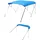 Sonnenverdeck 4 Bögen 600D Polyester Rahmen Aluminiumlegierung wasserdichte Sonnenschutz-Bootsmarkise Aufbewahrungstasche 201-213 B Blau