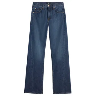 7 For All Mankind Women's Twisted TESS Trouser Radar Jeans, Dark Blue, 31W