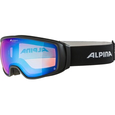 Bild von DOUBLE JACK Planet Q-LITE - Verspiegelte, Kontrastverstärkende OTG Skibrille Mit 100% UV-Schutz Für Erwachsene, black matt, One Size