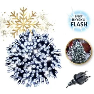 Dekorativní Vánoní LED Osvtlení 100 svtel, Cold White + Flashing White, pro vnitní/venkovní pouití