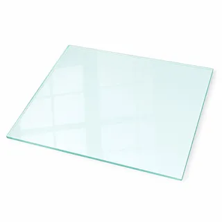 Tulup Kaminbodenplatte Glas 80 x 60 x 0,4 cm Transparent/Braun