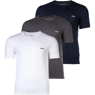Boss T-Shirt bunt blau/grau/weiß M