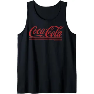 Coca-Cola Distressed Cursive Logo Tank Top