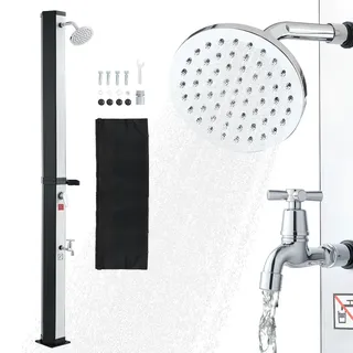 Vevor Solardusche Schwarz/Silber 35 L 2160 mm