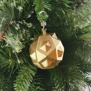 Spike Ball Christmas Tree Bauble Gold