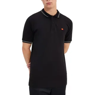 Ellesse Rooks Kurzarm-poloshirt - Black / Grey / Off White - XL