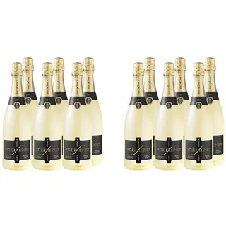 Freixenet Carta Dry (6 x 0,75 l) – Trockener Schaumwein aus Spanien mit Mirabellen-, Zitrus- und Blumennuancen, aus Macabeo und Chardonnay, zu Käse oder Desserts (Packung mit 2)