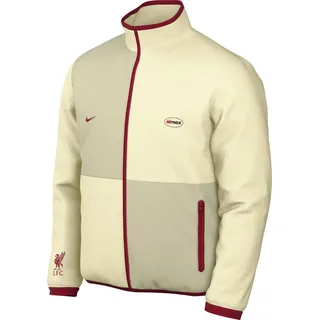 Nike FC Club - Fleece Jacke - beige XL
