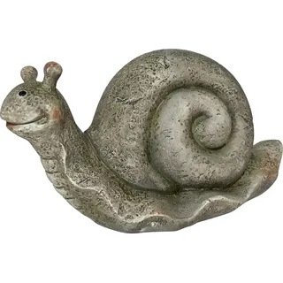 Gartenfigur Schnecke 15 cm Braun