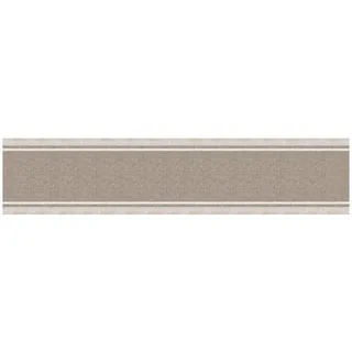 PENSIERI DELICATI Teppichläufer 52 x 150 cm, aus Baumwolle und PVC, hergestellt in Italien, Läufer waschbar in der Waschmaschine bei 40 °, Muster Leinen Beige
