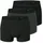 Boxershorts Schwarz Silber L