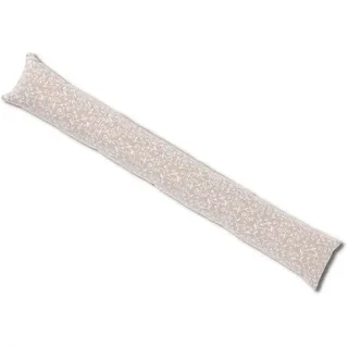 Tiefgang 110 cm lang. gepolsterter und Abnehmbarer Bezug RICCIO Zugluftstopper aus Baumwolle. - Bianco