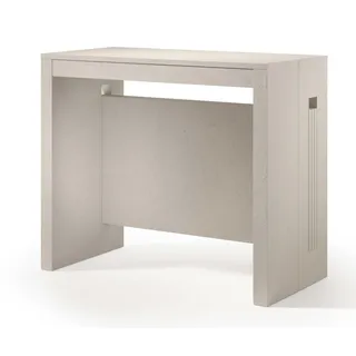 Selsey Ausziehbarer Esstisch Roma Beige - Platzsparender Konsolentisch zu Großem Esszimmertisch - Teleskopische Erweiterung bis 186 cm - Ideal für Kleinere Räume – Selbstmontage