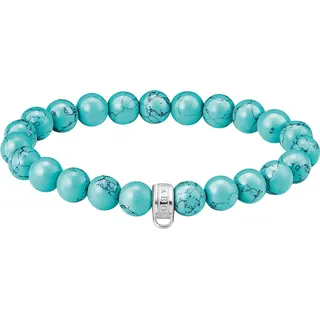 Thomas Sabo Armband mit türkisfarbenen Beads Recyceltes 925 Silber X0293-404-17-L19