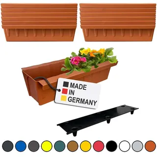 Paletten Blumenkasten 12x Terrakotta Einsatz zum an- & Einhängen Pflanzkasten