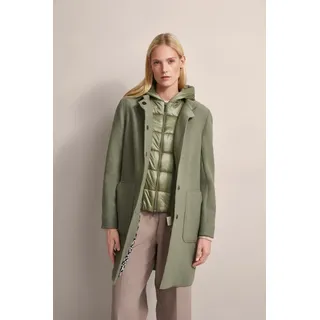 Bugatti Kurzmantel mit Materialmix, grün