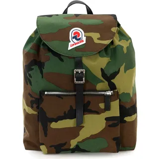 INVICTA ALPINO Heritage Rucksack, Backpack, Daypack, Tasche, Italienisches Design mit Lederdetails;Leicht und Kompakt für Reise und Ausflüge, Damen, Herren & Teenager, grüne Töne