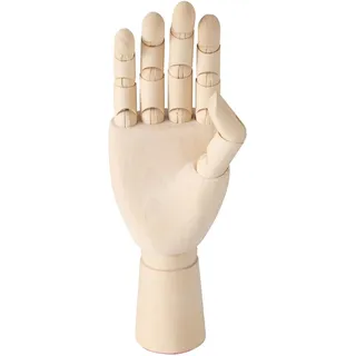 BOLTZE Figur Hand (Farbe Natur, aus Holz, LxBxH: 7 x 5 x 25 cm, Minimalistisches Design, Dekoration für Wohnzimmer, Skulptur, Wohnaccessoire) 1006427