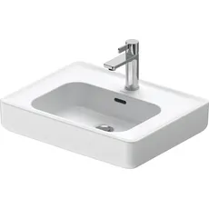 Duravit Soleil by Starck Aufsatzwaschbecken, 560x435mm, mit Überlauf und Hahnloch, 237856, Farbe: Weiß mit Wondergliss