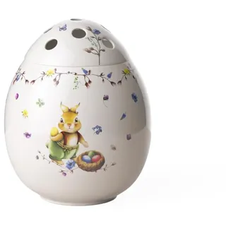 Villeroy & Boch Spring Fantasy Ei Vase Bunt, Ostervase für Blumen Perforiert, Osterdeko, Ostern Dekoration, Hase Emma, Deko, Geschenk, Premium Porzellan