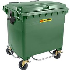 Müllcontainer MGB 660 FDP, Kunststoff, 660 l, grün