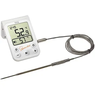 TFA Bratenthermometer Edelstahl schwarz