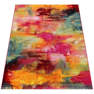 Paco Home Canvas 754 Kurzflorteppich 80 x 150 cm Mehrfarbig