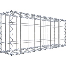 Bild Gabione silbergrau, Maschenweite 10 cm x 10 cm,