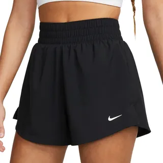 Nike Dri-FIT One High-Waist 3" 2in1 Shorts Damen 010 black/reflective silv XS