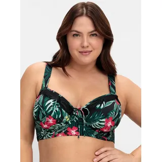 sheego Bustier-Bikini-Top, schwarz