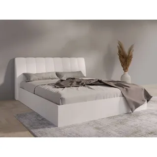 Home Affaire Malissa mit gepolstertem Kopfteil ohne Stauraum« Bettgestell, Schlaffläche 180x200 cm, BxTxH 186,6 x 206,4 x 100 cm,