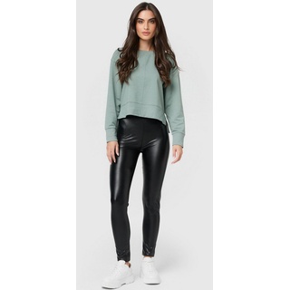 NUR DIE Leggings in Leder-Optik Relax & Go schwarz