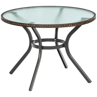 Merxx Ravenna Gartentisch Ø 100 x 73,5 cm Grau/Braun