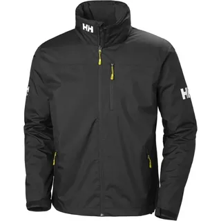 HELLY HANSEN Helly-Hansen Herren-Midlayer-Jacke mit Kapuze, Fleecefutter, wasserdicht, für Crews, 990 Schwarz, Größe S