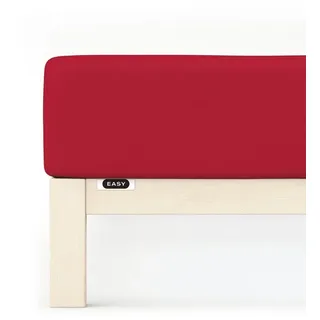 Easy Jersey 180 x 200 - 200 x 220 cm red deep