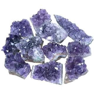 Lebensquelle Plus Kleine Amethyst Kristalle | 100% naturbelassene Drusenstücke | 10er Set