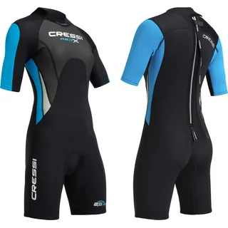 Cressi Neoprenanzug Shorty Schwarz/Hellblau/Grau 2,5 mm M