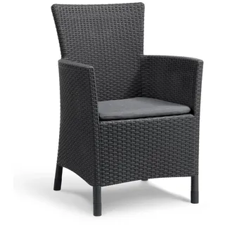 ALLIBERT Keter Gartenstuhl Gartensessel 60 x 62 x 89 cm graphit