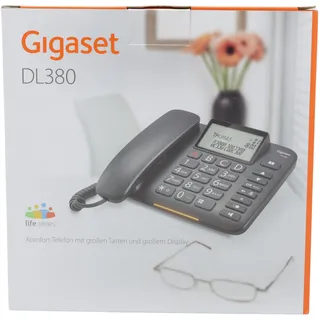 Gigaset DL380 schwarz - Int.- Ware - Schwarz