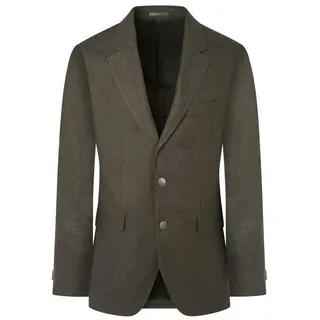 Hackett Linen Delave Hopsack Blazer - Khaki - 42 - 34