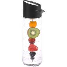 Bild von Wasserkaraffe 1l, mit Fruchtspieß Höhe 29,7 cm, Glas-Karaffe, CloseUp-Verschluss, schwarz