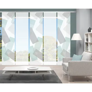 Vision Schiebegardine »NAYAH« Paneelwagen 5 Stk. tlg. SET,SCHIEBEVORHANG,BAMBUS,DIGITALDRUCK, grün