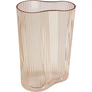 LeGer Home by Lena Gercke Tischvase »Andriana«, (1 St.), Dekovase, aus Glas, Rillenoptik, Höhe ca. 23 cm, beige