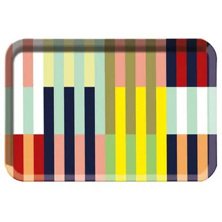 REMEMBER Tablett Havanna Streifen bunt mehrfarbig 44.5x2x29.5 cm