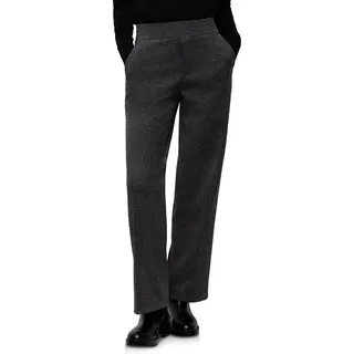 Street One Straight Leg Jacquard Hose Gravel Grey Mel. 42