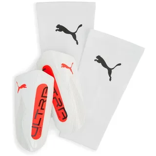 Puma Ultra Light Sleeve Schienbeinschoner Weiß/Rot L