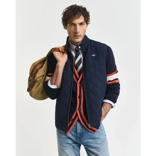GANT Steppweste »QUILTED WINDCHEATER VEST«, mit Wattierung aus recyceltem Polyester, blau