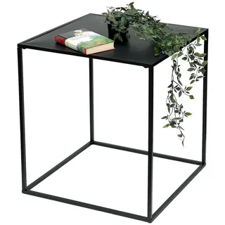 DanDiBo Couchtisch Schwarz Metall 52 cm 96252 L , 52x60x52 cm , Wohnzimmer, Wohnzimmertische, Couchtische