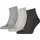 Quarter Plain 3er Pack anthraci/l mel grey/m mel gr 39-42